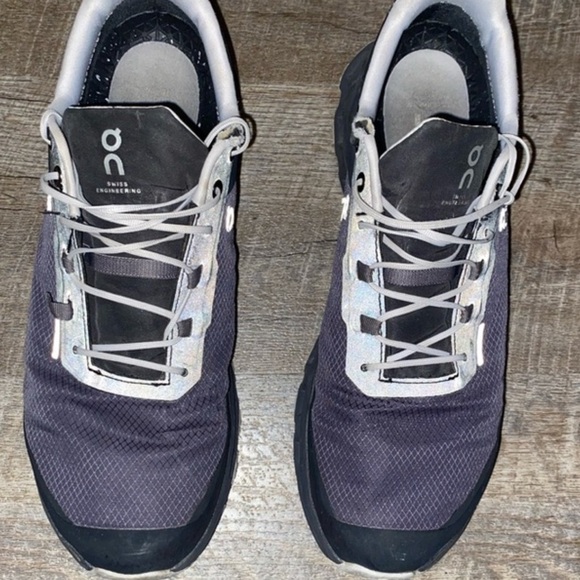 On CLOUD Black and Gray Sneakers with Supportive Sole - Picture 3 of 5